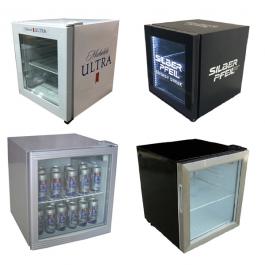 52L 1.8CU FT Mini Counter Beverage Fridge with Glass Door