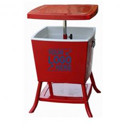 75L Square Metal Cooler With Table Top